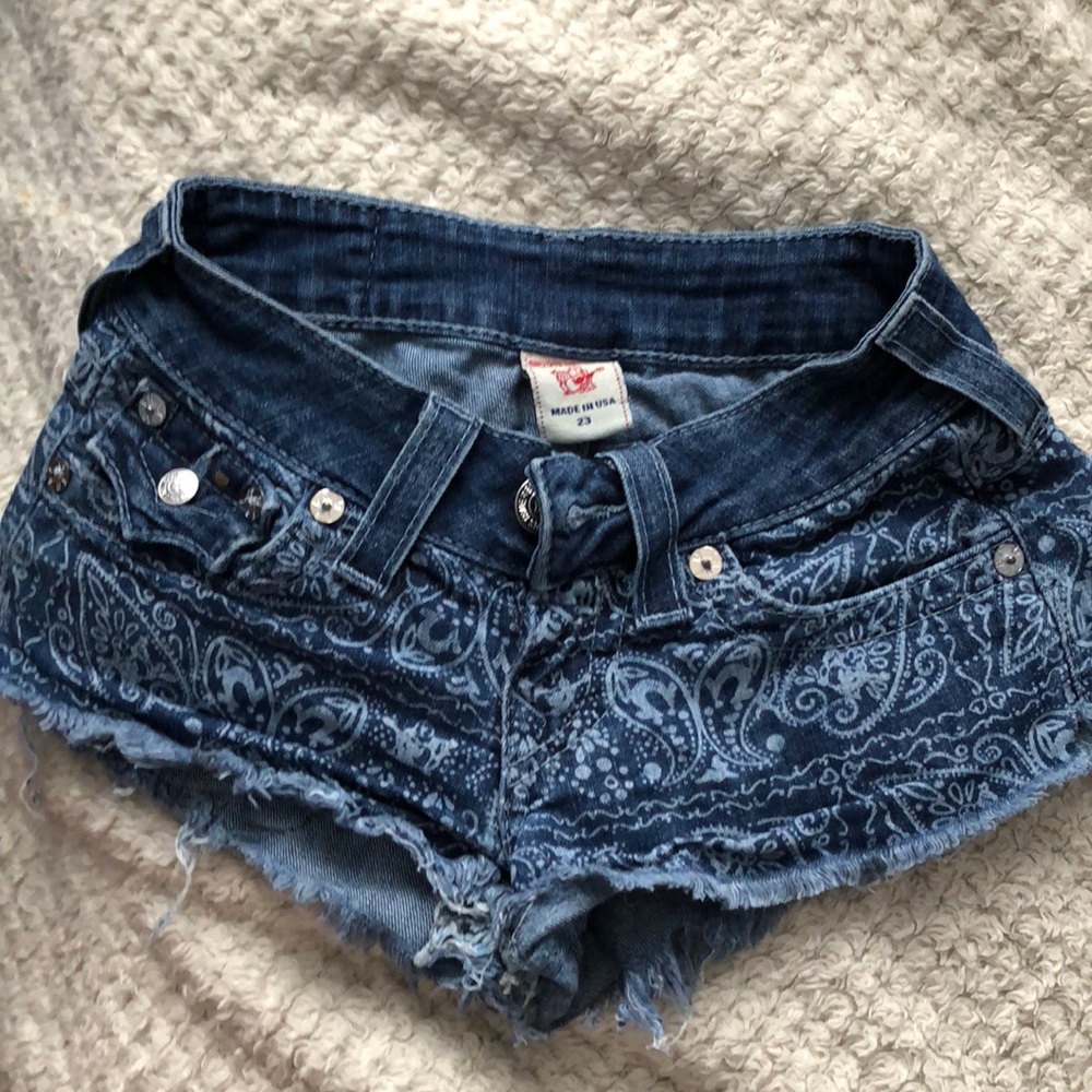 True Religion jean shorts size 23